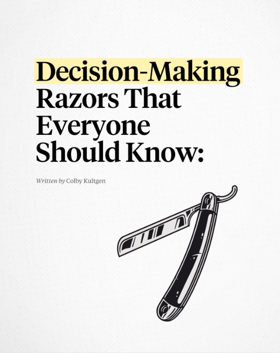 8 Decision-Making Razors Everyone Should Know - Gaetan Portaels