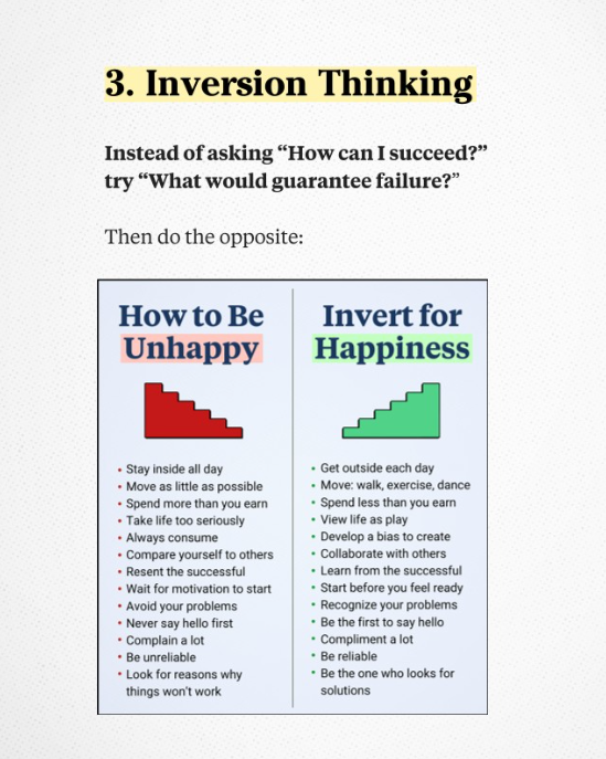 Inversion Thinking - Gaetan Portaels